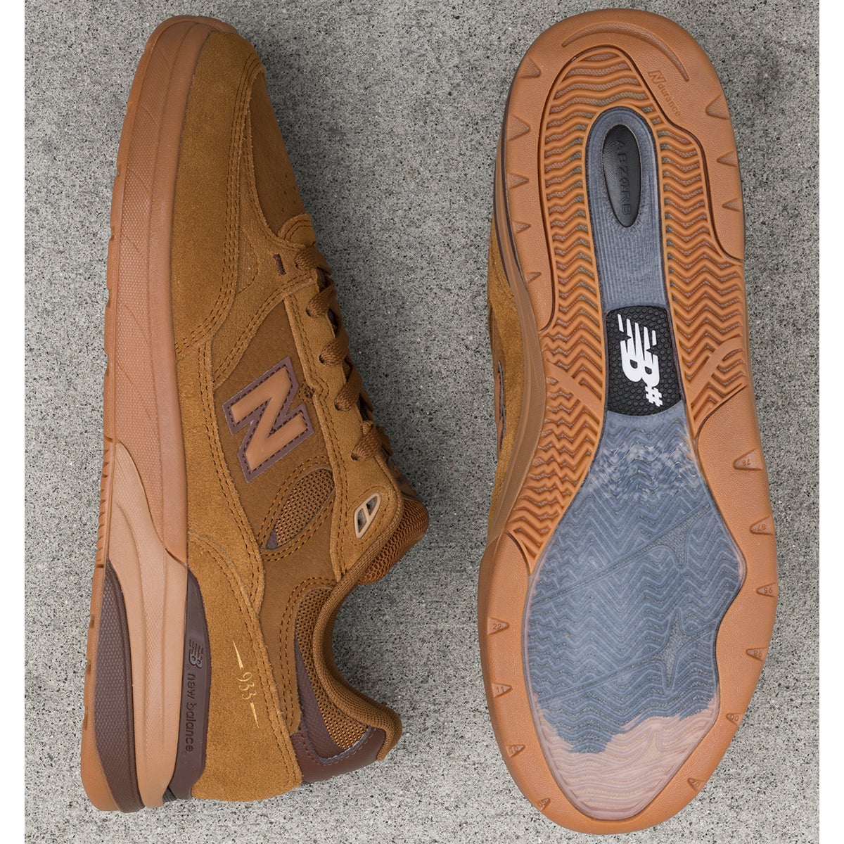 NB Numeric 933 X Andrew Reynolds Shoe in Wheat/Gum | Boardertown