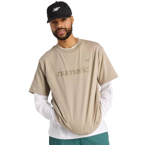 NB Numeric Cotton Tee in Arid Stone