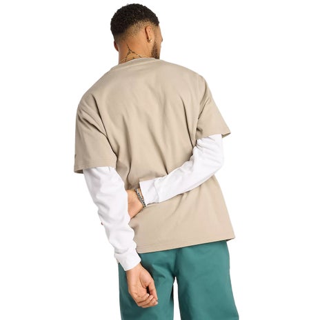 NB Numeric Cotton Tee in Arid Stone