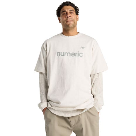 NB Numeric Cotton Tee in Oatmeal Heather