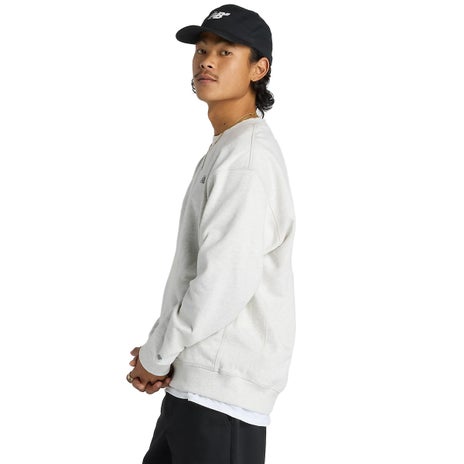 NB Numeric French Terry Crew in Oatmeal Heather