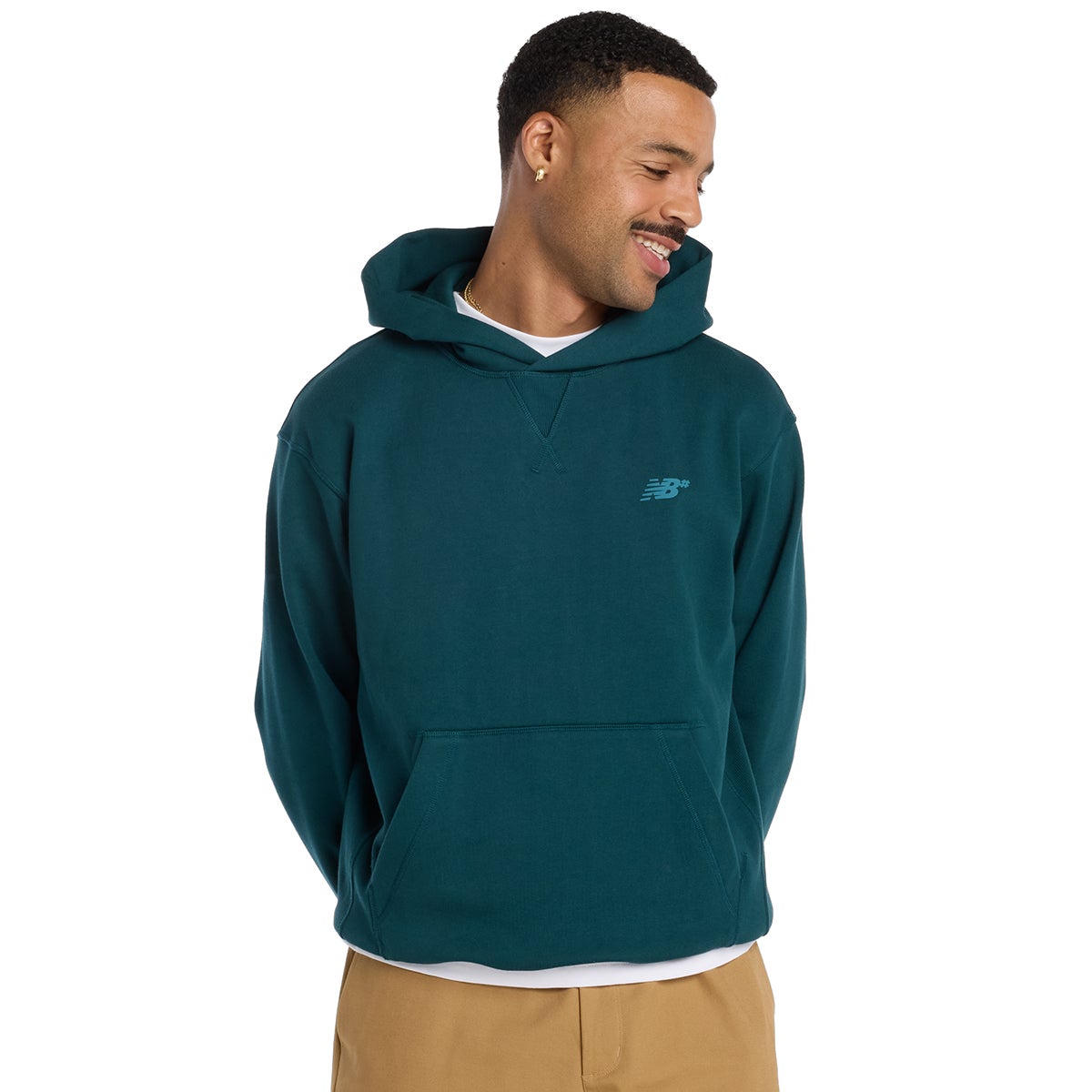 NB Numeric French Terry Hood in Medusa Green | Boardertown