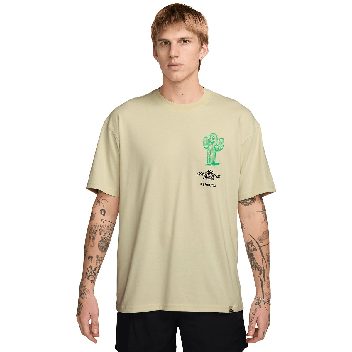 Nike ACG Cacti T-Shirt in Lt Khaki | Boardertown