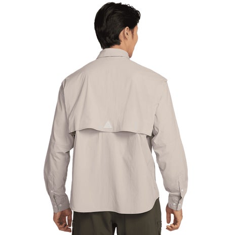 Nike ACG Orb Weaver L/S Shirt in College Grey/Football Grey/White