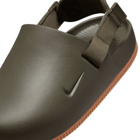 Nike Calm Mule in Medium Olive/Gum Medium Brown