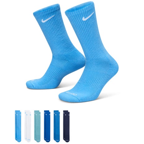 Nike Everyday Plus Cushioned Crew Sock 6 Pack in Multi