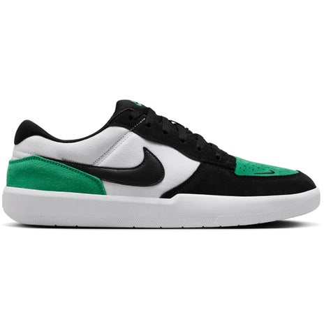 Nike Force 58 Shoe in White/Black/Stadium Green