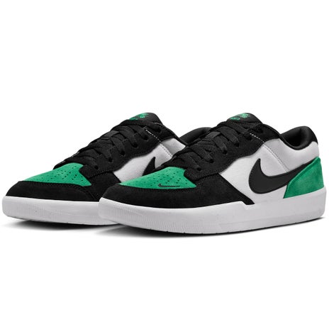 Nike Force 58 Shoe in White/Black/Stadium Green