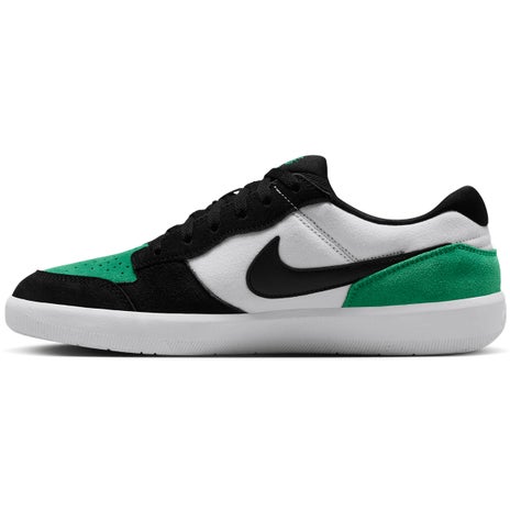Nike Force 58 Shoe in White/Black/Stadium Green