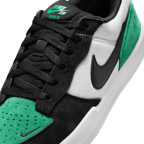 Nike Force 58 Shoe in White/Black/Stadium Green
