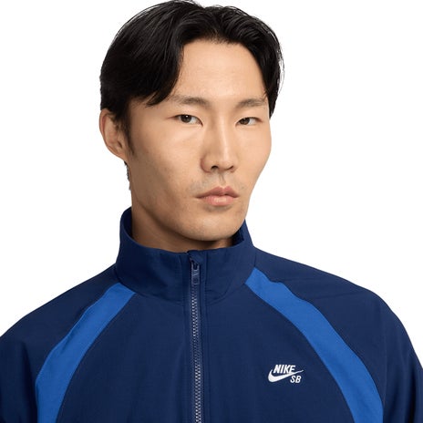 Nike Full Zip Woven Jacket in Blue Void/Game Royal/White