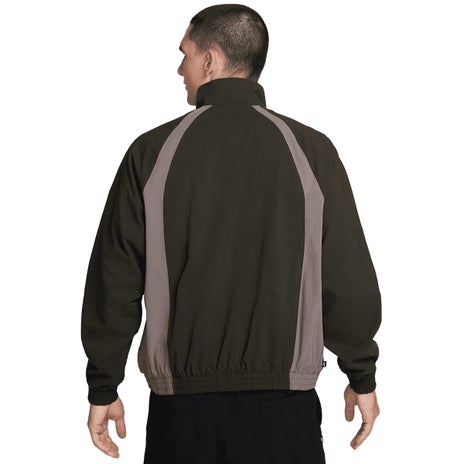 Nike Full Zip Woven Jacket in Sequoia/Cave Stone/White