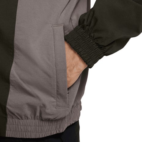 Nike Full Zip Woven Jacket in Sequoia/Cave Stone/White