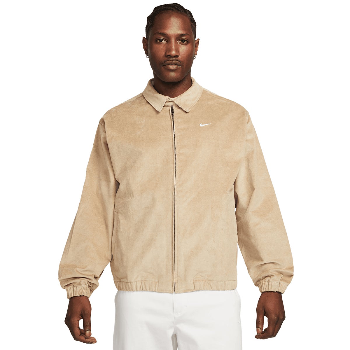 Nike Life Harrington Cord Jacket in Khaki | Boardertown