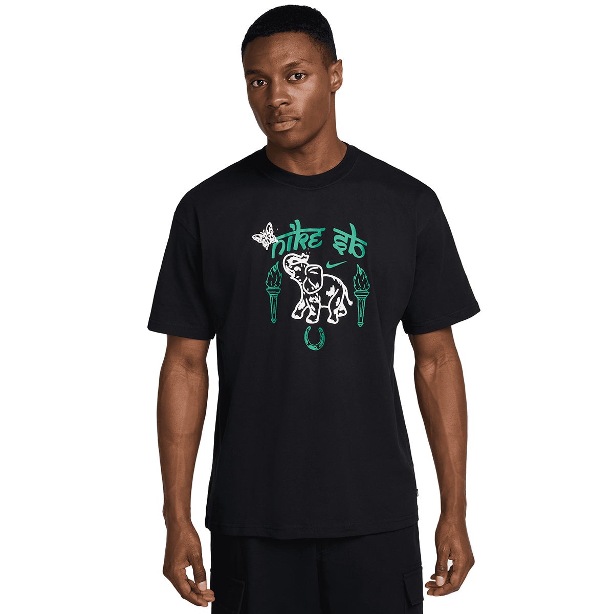 Nike M90 OC Elephant Tee in Black | Boardertown