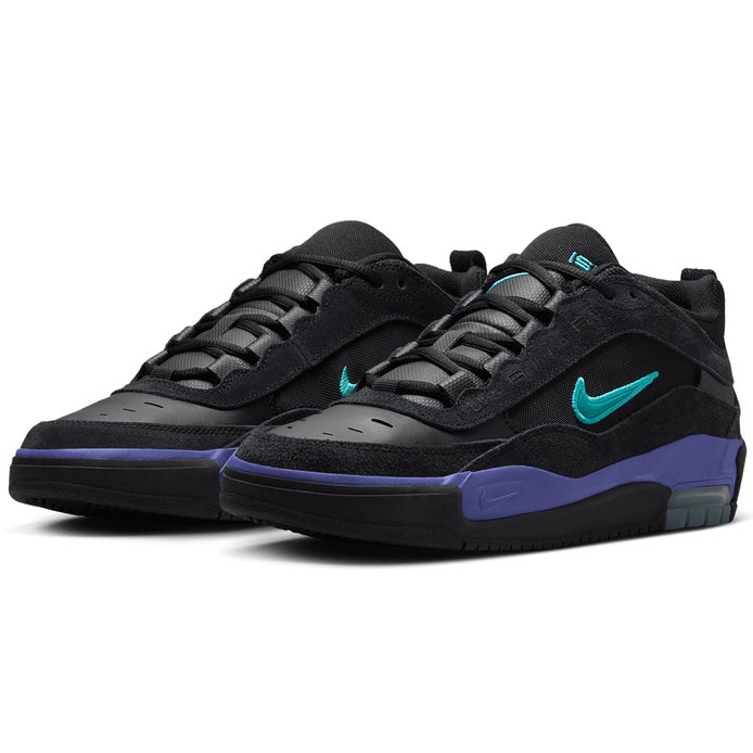 Nike SB Air Max Ishod Shoe in Black/Dusty Cactus/Violet