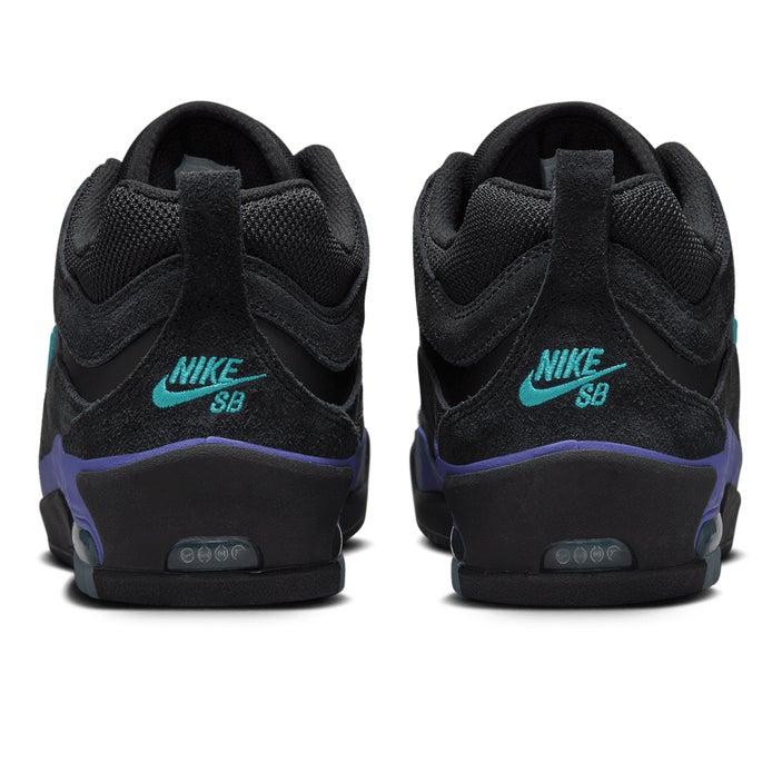 Nike SB Air Max Ishod Shoe in Black/Dusty Cactus/Violet