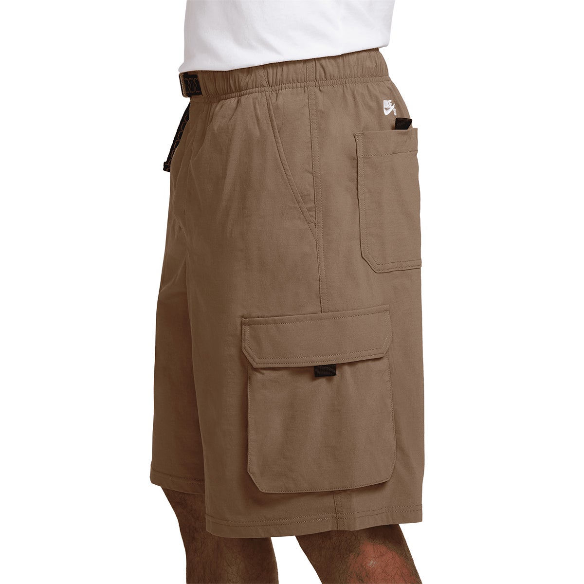 Nike SB Dri-FIT Kearny Cargo Skate Shorts in Mosswood Brown/White