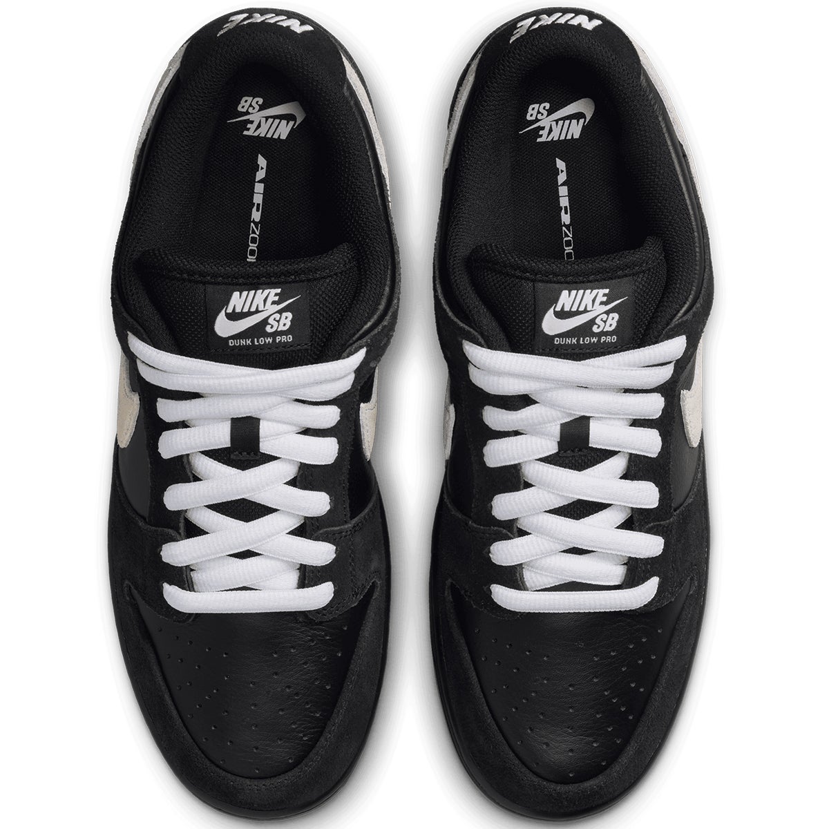 Nike SB Dunk Low Pro Shoe in Black/White/Black Gum/Light Brown