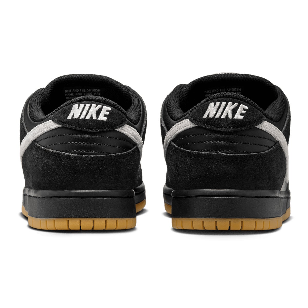 Nike SB Dunk Low Pro Shoe in Black/White/Black Gum/Light Brown