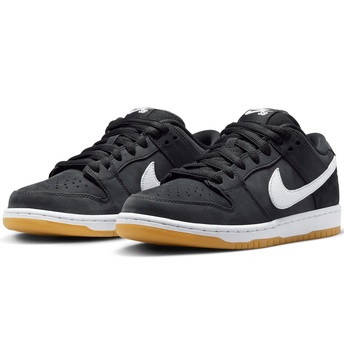 Nike SB Dunk Low Pro Shoe in Black/White/Gum