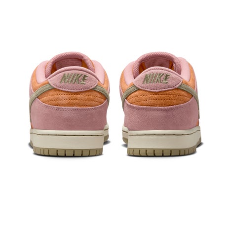 Nike SB Dunk Low Pro Shoe in Red Stardust/Neutral Olive/Monarch