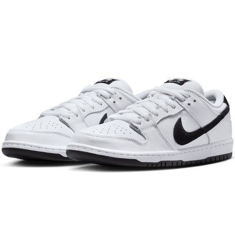 Nike SB Dunk Low Pro Shoe in White/Black