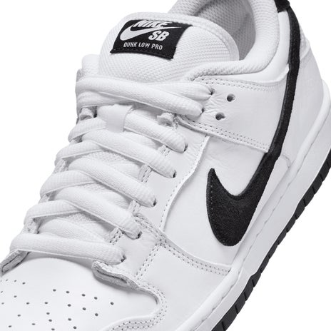 Nike SB Dunk Low Pro Shoe in White/Black
