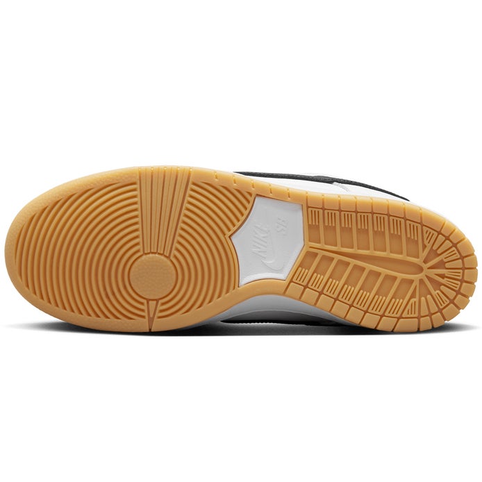 Nike SB Dunk Low Pro Shoe in White/Black/Gum