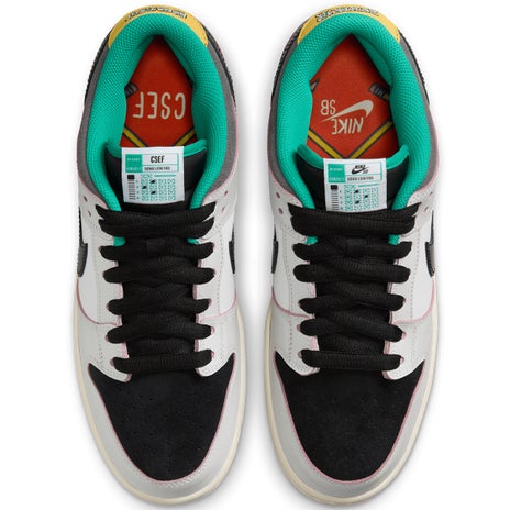 Nike SB Dunk Low Pro x CSEF Shoe in Summit White/Black-White-Iron Grey