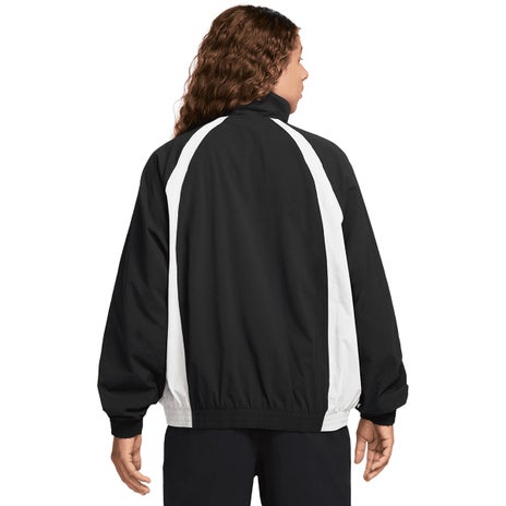 Nike SB Full Zip Woven Skate Jacket in Black/White/White