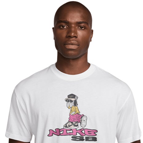 Nike SB Max 90 Skate Dunk Dog Tee in White