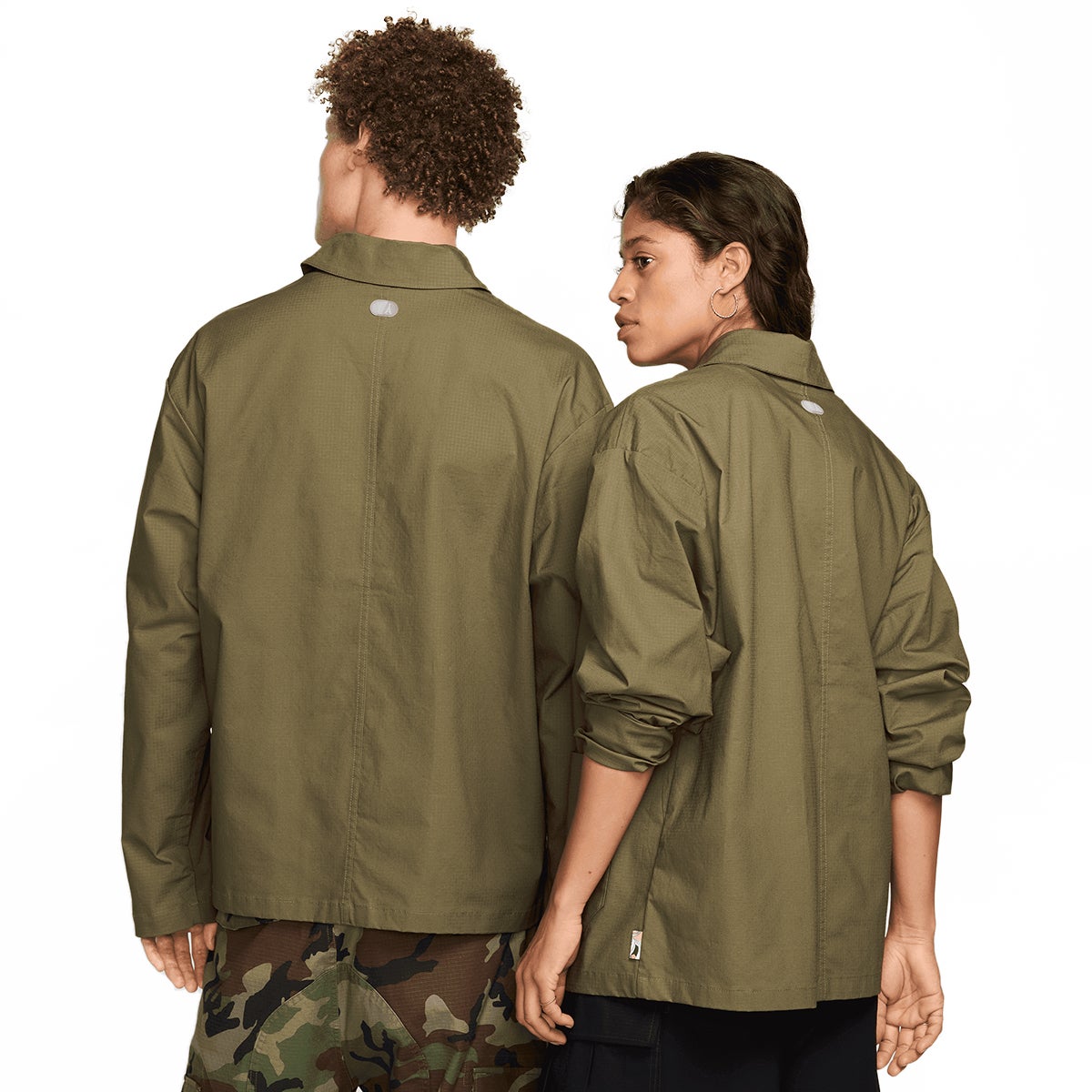 Nike SB Olympic Agnostic Chore Jacket in Medium Olive/White
