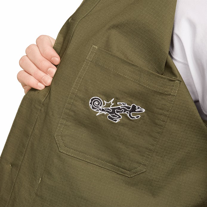 Nike SB Olympic Agnostic Chore Jacket in Medium Olive/White