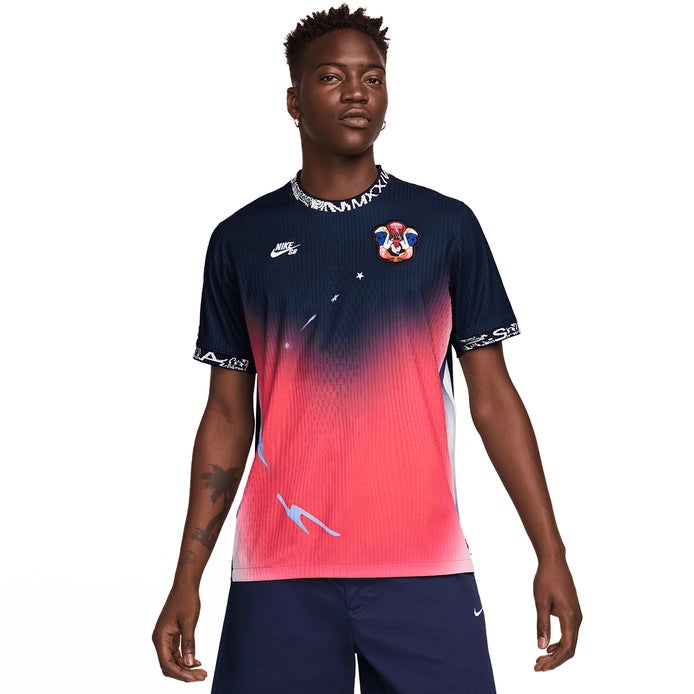 Nike SB Olympic USA S/S Jersey in Obsidian/Bright Crimson/White