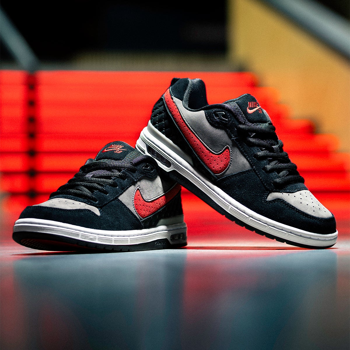 Nike Air P Rod Skate Shoes Nike SB Paul Rodriguez Zoom Air Low Shoe In  Black/Varsity Red