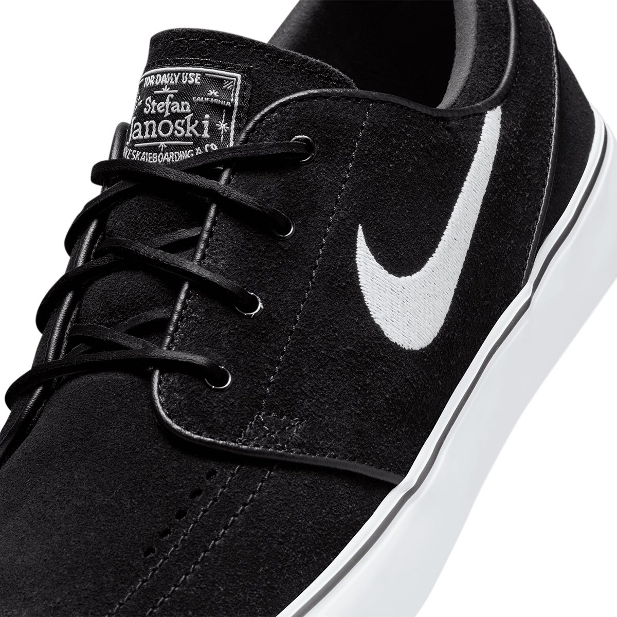 Nike SB Zoom Janoski OG+ Shoe in Black/White/Black/White Boardertown