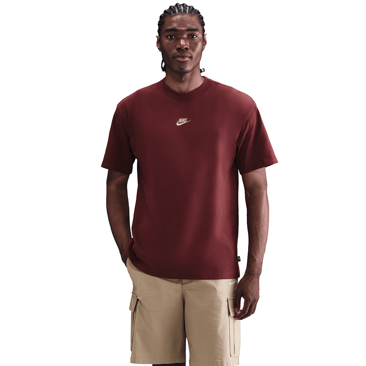 red and gold nike shirt