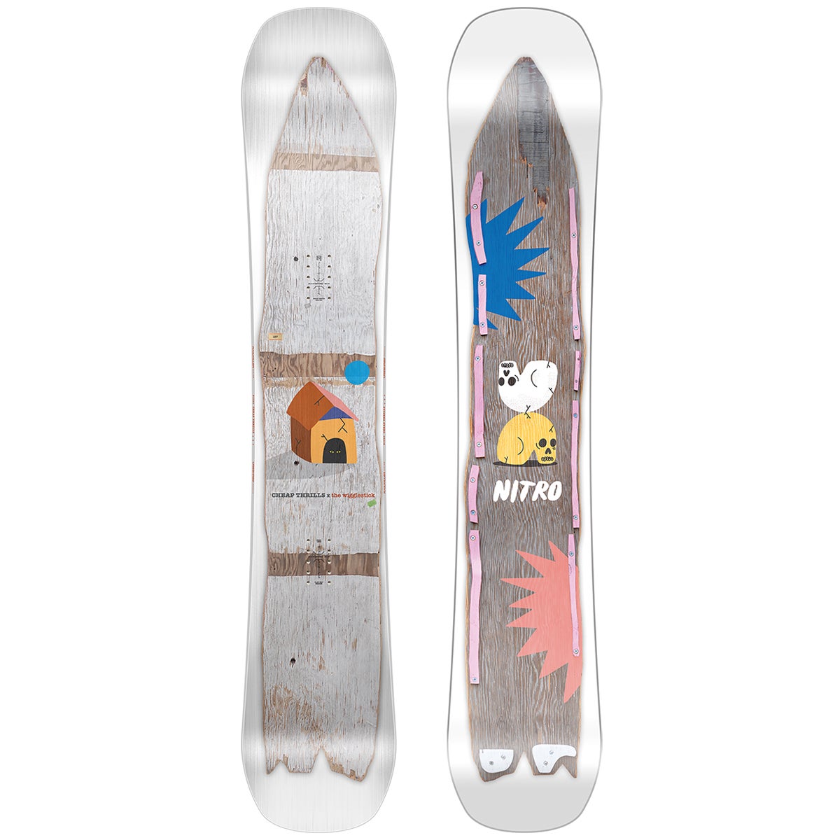 Nitro Cheap Thrills Snowboard 2024 in 157 Boardertown