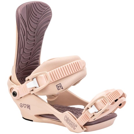 Nitro Cosmic Womens Snowboard Bindings in Peace Love Nitro