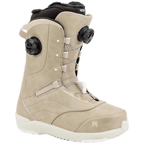 Nitro Crown Boa Womens Snowboard Boots in Sand