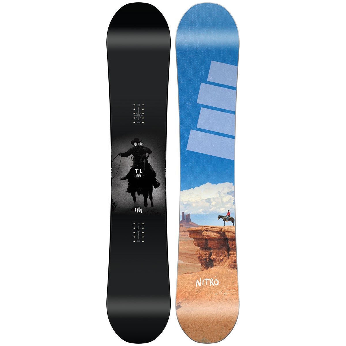 Nitro T1 Snowboard 2025 in Multi Boardertown