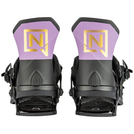 Nitro Team Pro Womens Snowboard Bindings in Purple/Gold/Black