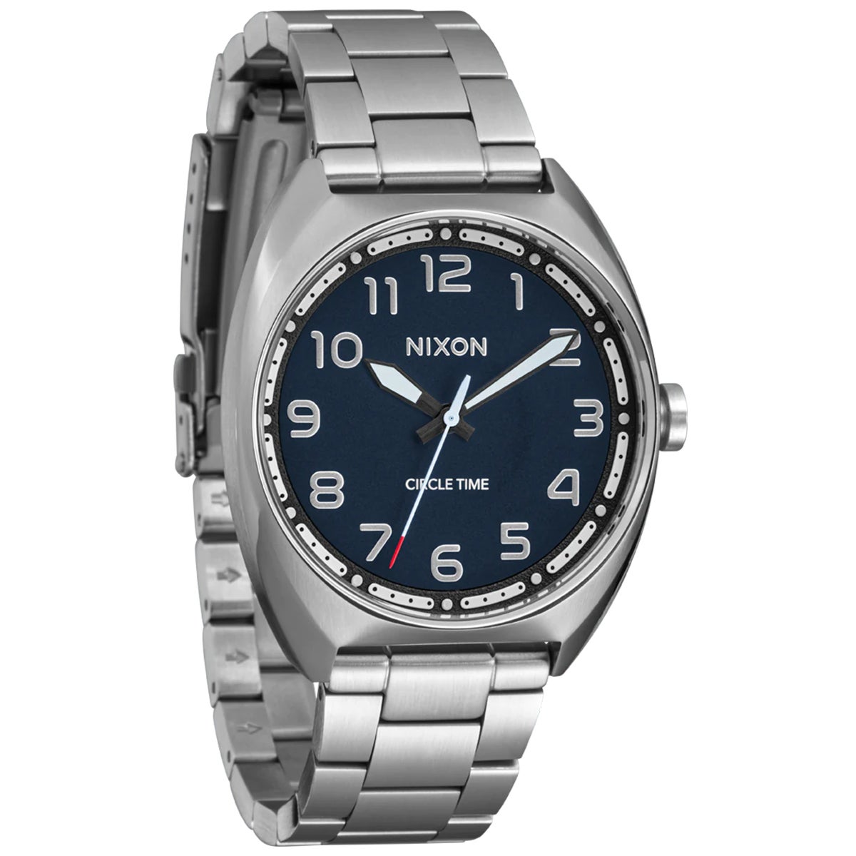 Nixon Mullet Stainless Steel Watch in Silver/Teal Boardertown