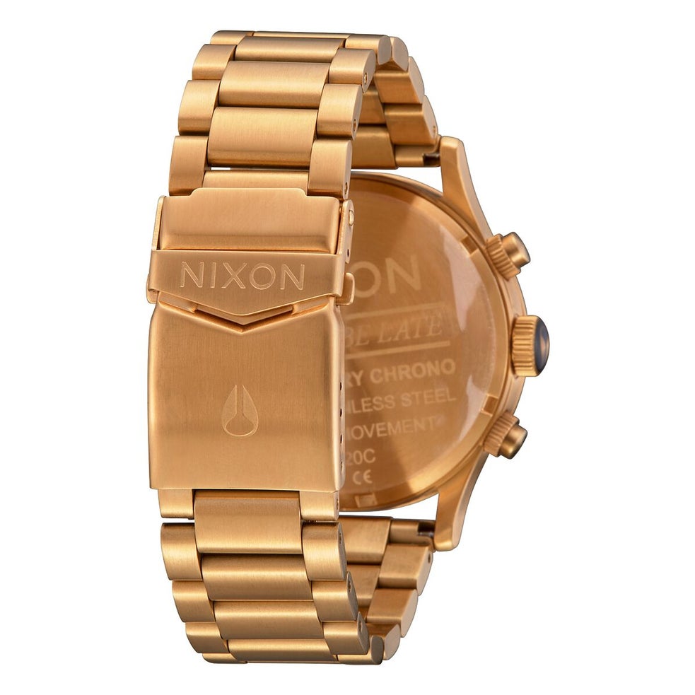 Nixon Sentry Chrono in Gold/Indigo Boardertown