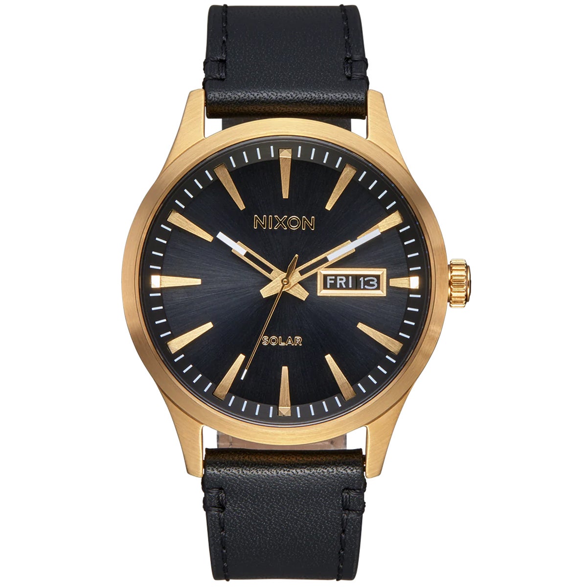 Nixon Sentry Solar Leather Watch - Main Image