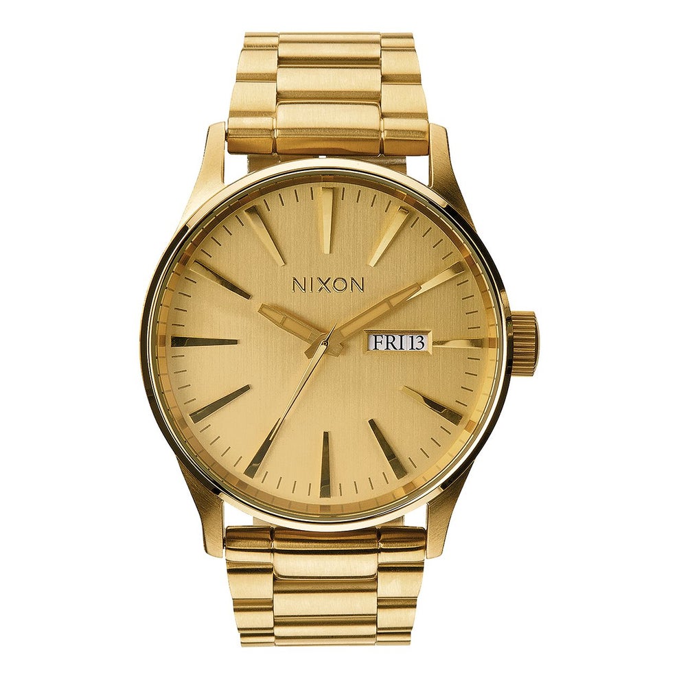 Nixon Sentry SS Watch in All Gold Boardertown