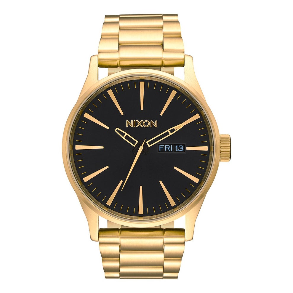 Nixon Sentry SS Watch in All Gold/Black Boardertown