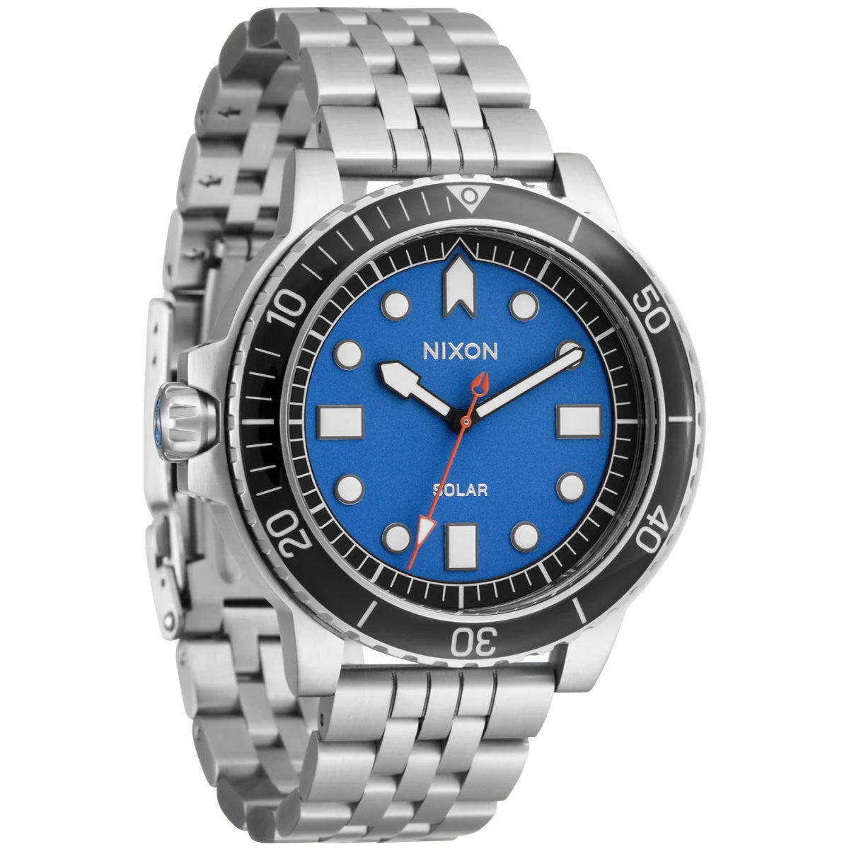 Nixon Stinger 44 Watch in Silver/Blue/Black | Boardertown