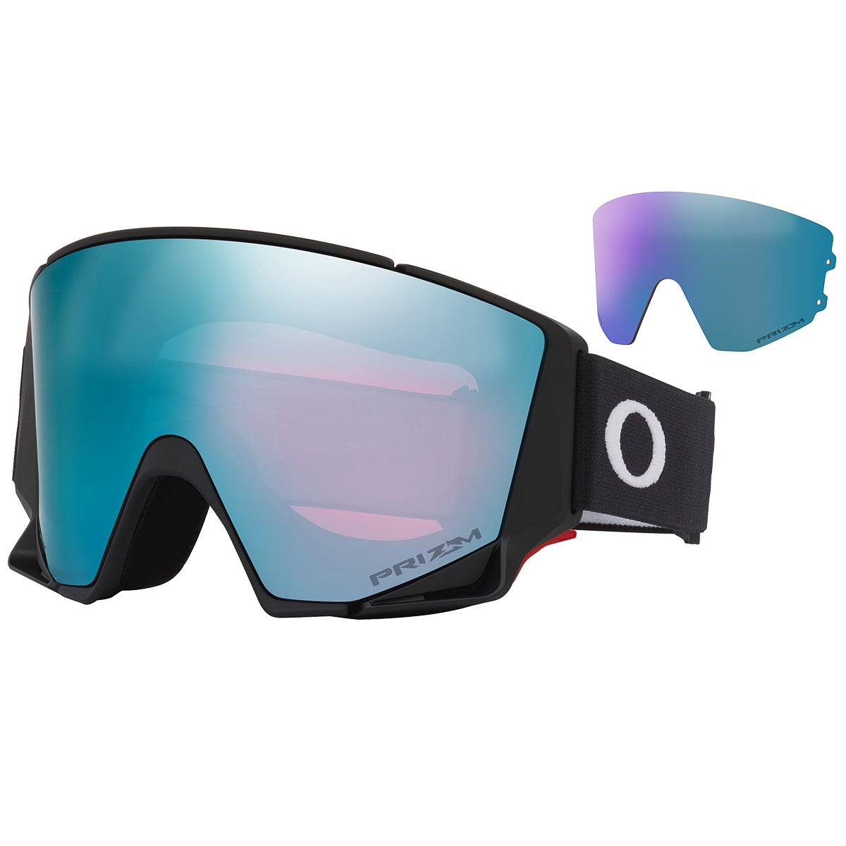 Oakley Flow Scape M Asia Fit Prizm Goggles in Matte Black/Sapphire